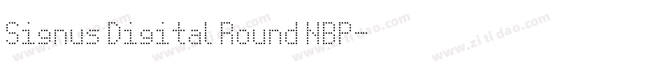 Signus Digital Round NBP字体转换